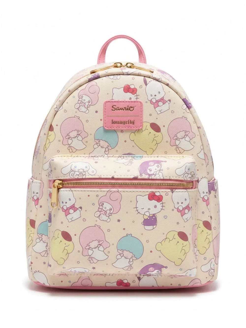 Loungefly Cream and Pink Sanrio Kids Mini Backpack